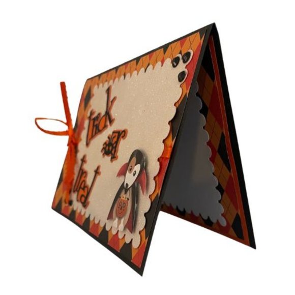 Handmade Trick or Treat Halloween Greeting Card - Picture 4 of 5